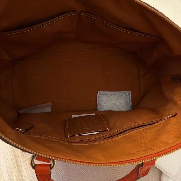 Coach Vibrant Orange Satchel - Picture 9 of 11
